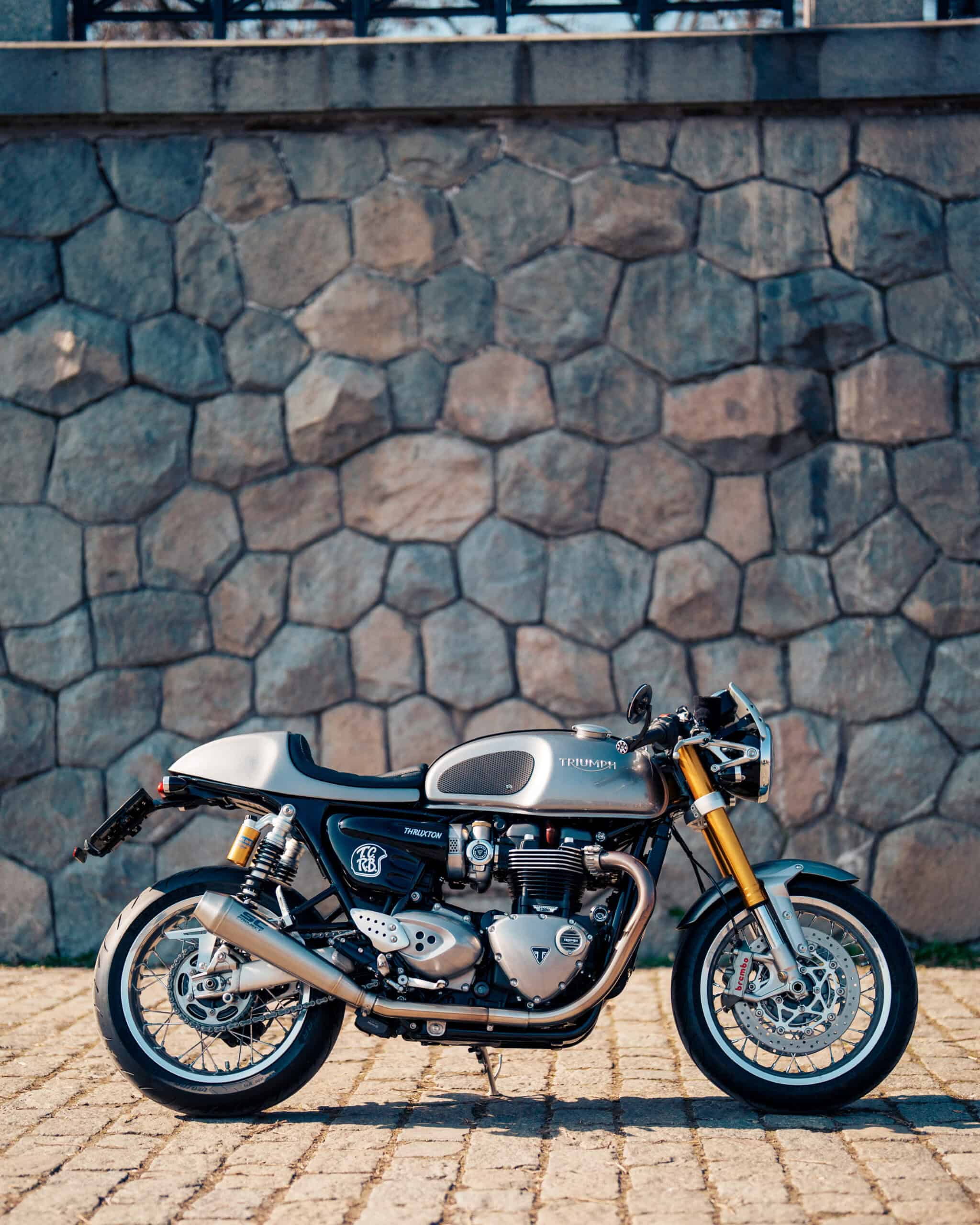 Triumph Thruxton 1200 R Silver Ice 2016